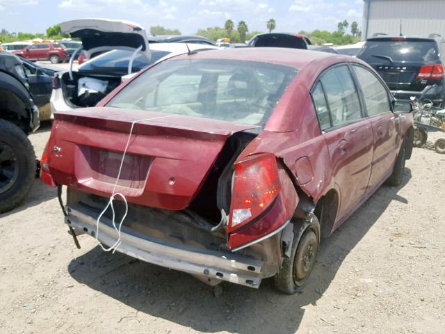 1G8AJ55F37Z193322 - 2007 SATURN ION LEVEL MAROON photo 4