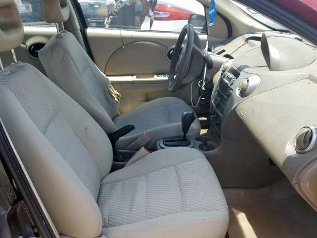 1G8AJ55F37Z193322 - 2007 SATURN ION LEVEL MAROON photo 5