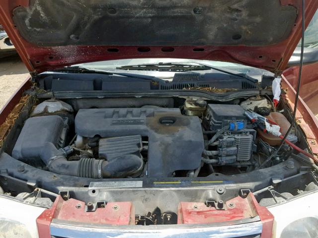 1G8AJ55F37Z193322 - 2007 SATURN ION LEVEL MAROON photo 7
