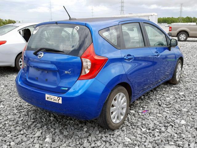 3N1CE2CP3EL380080 - 2014 NISSAN VERSA NOTE BLUE photo 4