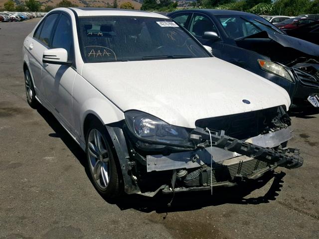 WDDGF4HB2DA871627 - 2013 MERCEDES-BENZ C 250 WHITE photo 1