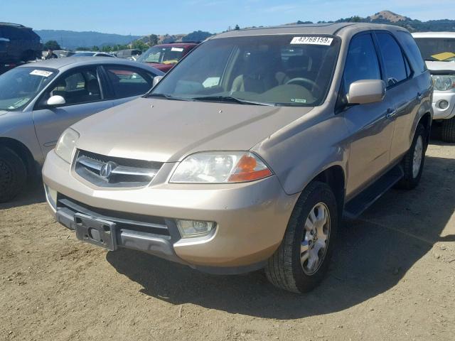 2HNYD18242H545520 - 2002 ACURA MDX GOLD photo 2