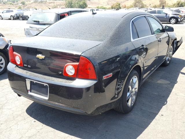 1G1ZH57B39F148523 - 2009 CHEVROLET MALIBU 1LT BLACK photo 4