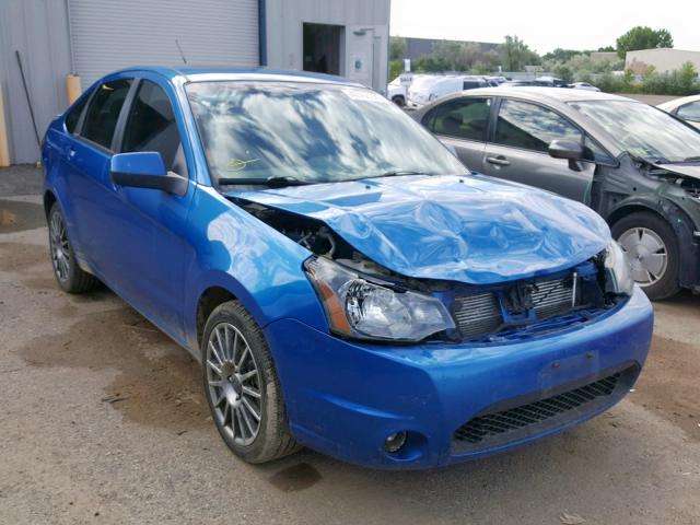 1FAHP3GN6AW291609 - 2010 FORD FOCUS SES BLUE photo 1