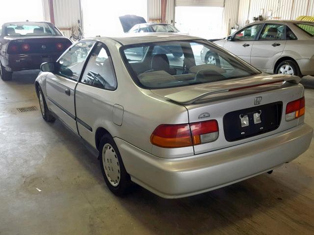 1HGEJ6125VL073829 - 1997 HONDA CIVIC DX SILVER photo 3