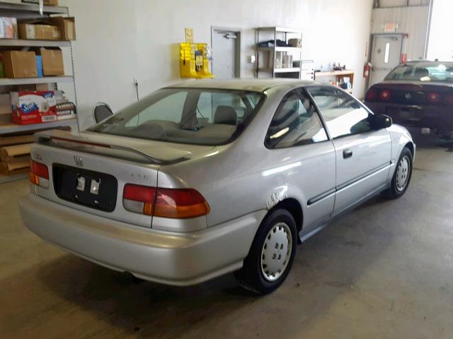 1HGEJ6125VL073829 - 1997 HONDA CIVIC DX SILVER photo 4