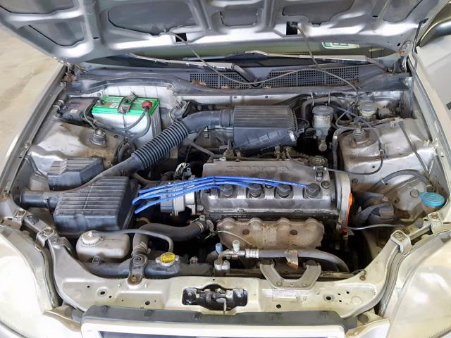 1HGEJ6125VL073829 - 1997 HONDA CIVIC DX SILVER photo 7