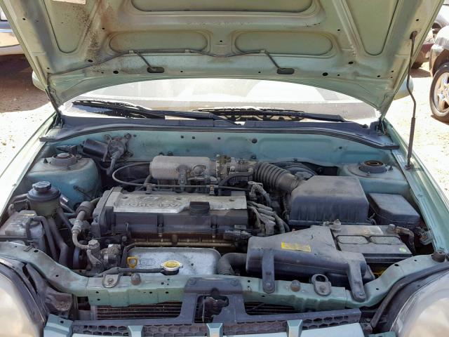 KMHCG45C35U591231 - 2005 HYUNDAI ACCENT GL GREEN photo 7