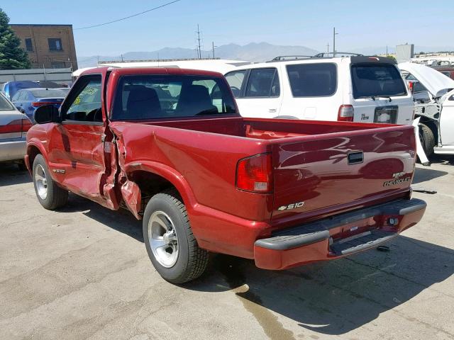 1GCCS145718252124 - 2001 CHEVROLET S TRUCK S1 RED photo 3