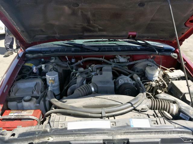 1GCCS145718252124 - 2001 CHEVROLET S TRUCK S1 RED photo 7