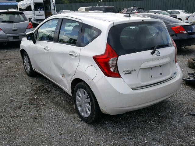 3N1CE2CP5FL373438 - 2015 NISSAN VERSA NOTE WHITE photo 3