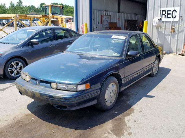 1G3WH52MXTF378926 - 1996 OLDSMOBILE CUTLASS SU GREEN photo 2