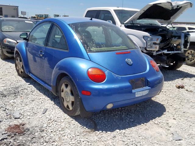 3VWBB61C6WM002160 - 1998 VOLKSWAGEN NEW BEETLE BLUE photo 3