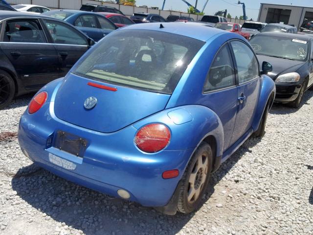 3VWBB61C6WM002160 - 1998 VOLKSWAGEN NEW BEETLE BLUE photo 4