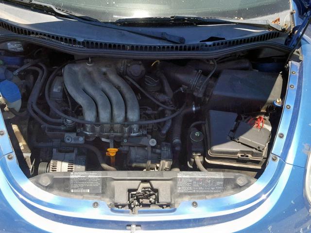 3VWBB61C6WM002160 - 1998 VOLKSWAGEN NEW BEETLE BLUE photo 7
