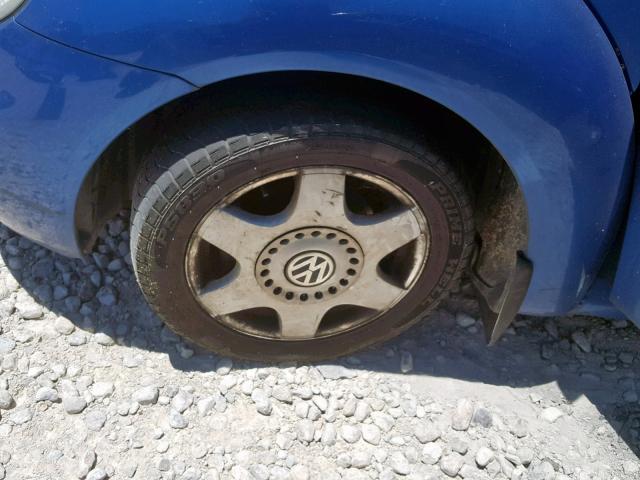 3VWBB61C6WM002160 - 1998 VOLKSWAGEN NEW BEETLE BLUE photo 9