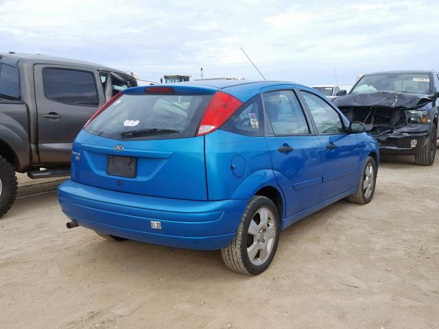 1FAFP37N67W236349 - 2007 FORD FOCUS ZX5 BLUE photo 4