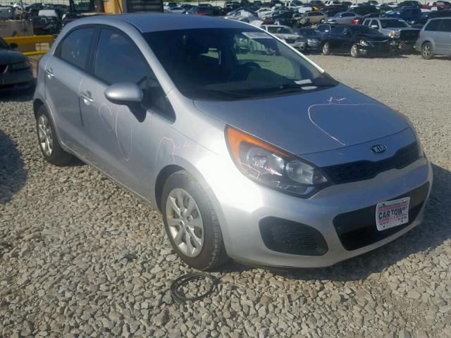 KNADM5A35D6152304 - 2013 KIA RIO LX SILVER photo 1