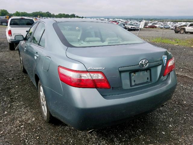 4T1BK46K17U528289 - 2007 TOYOTA CAMRY NEW GREEN photo 3