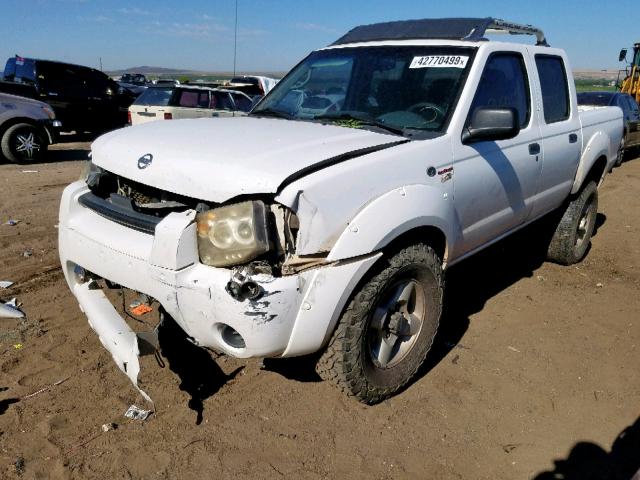 1N6MD27YX2C388513 - 2002 NISSAN FRONTIER C WHITE photo 2