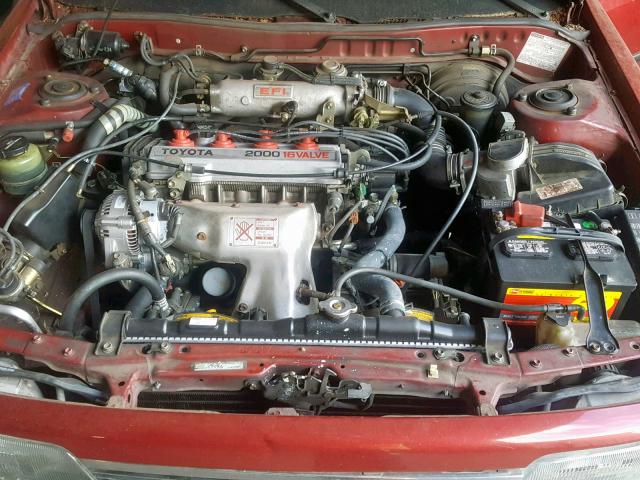 JT2SV21E2K3384776 - 1989 TOYOTA CAMRY DLX 红色 照片 7
