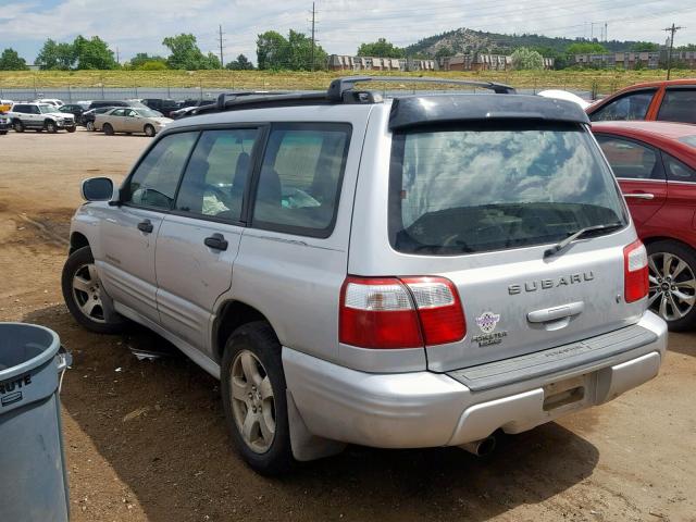 JF1SF65662H729198 - 2002 SUBARU FORESTER S SILVER photo 3