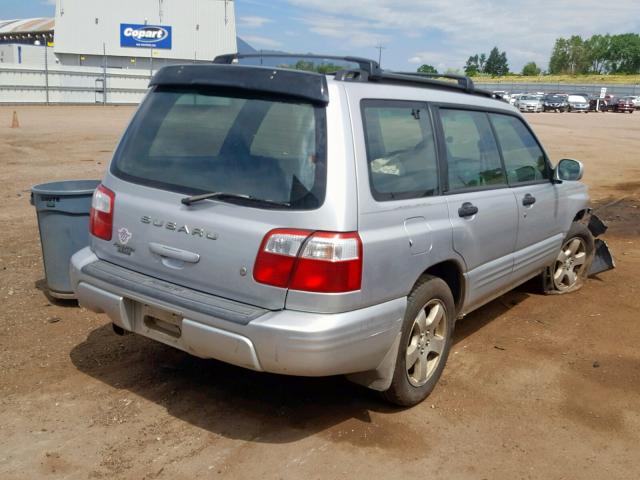 JF1SF65662H729198 - 2002 SUBARU FORESTER S SILVER photo 4