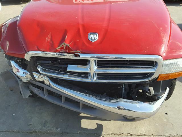 1D7HL48X63S367583 - 2003 DODGE DAKOTA QUA RED photo 7