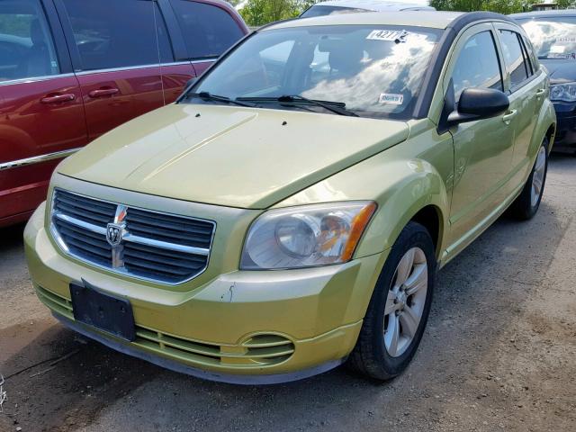 1B3CB4HA9AD571834 - 2010 DODGE CALIBER SX GREEN photo 2