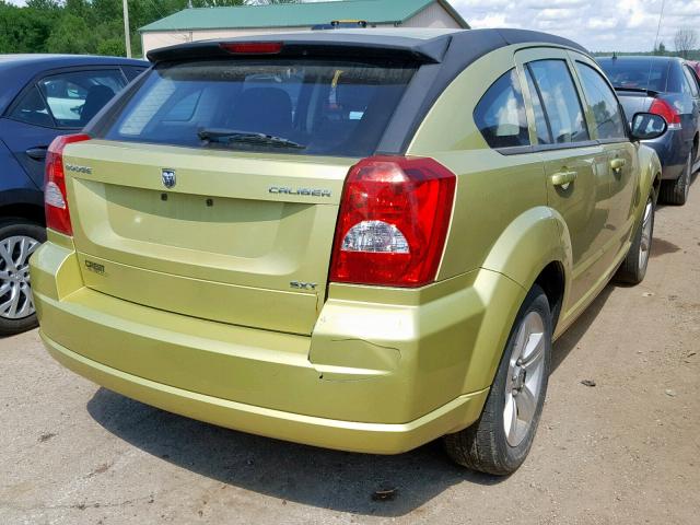 1B3CB4HA9AD571834 - 2010 DODGE CALIBER SX GREEN photo 4