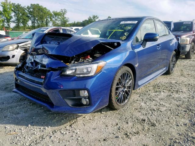 JF1VA2P61F9813396 - 2015 SUBARU WRX STI BLUE photo 2