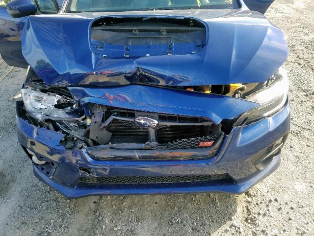 JF1VA2P61F9813396 - 2015 SUBARU WRX STI BLUE photo 7