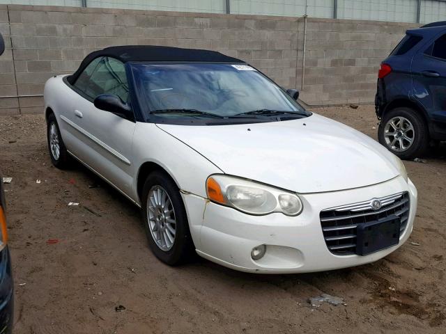 1C3EL55R64N352482 - 2004 CHRYSLER SEBRING LX WHITE photo 1