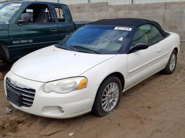 1C3EL55R64N352482 - 2004 CHRYSLER SEBRING LX WHITE photo 2