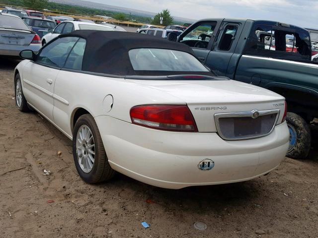 1C3EL55R64N352482 - 2004 CHRYSLER SEBRING LX WHITE photo 3