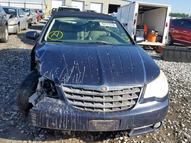 1C3LC55R08N129108 - 2008 CHRYSLER SEBRING TO BLUE photo 7