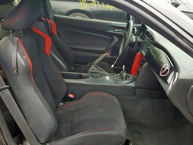 JF1ZNAA10F9714016 - 2015 TOYOTA SCION FR-S BLACK photo 5