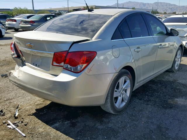 1G1P75SZ8E7421152 - 2014 CHEVROLET CRUZE GOLD photo 4