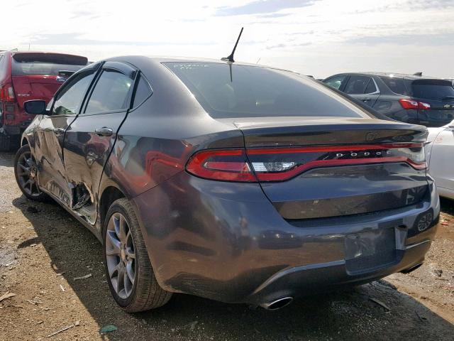 1C3CDFBB8GD517007 - 2016 DODGE DART SXT GRAY photo 3