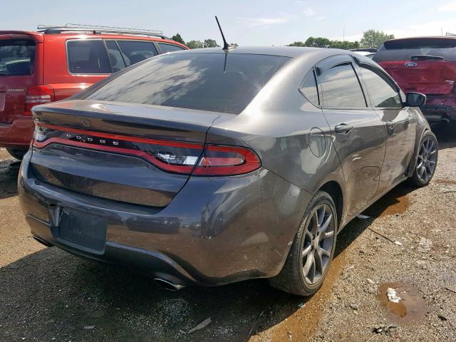 1C3CDFBB8GD517007 - 2016 DODGE DART SXT GRAY photo 4