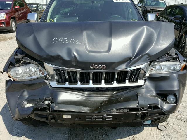 1J4RR4GG2BC518971 - 2011 JEEP GRAND CHER GRAY photo 7