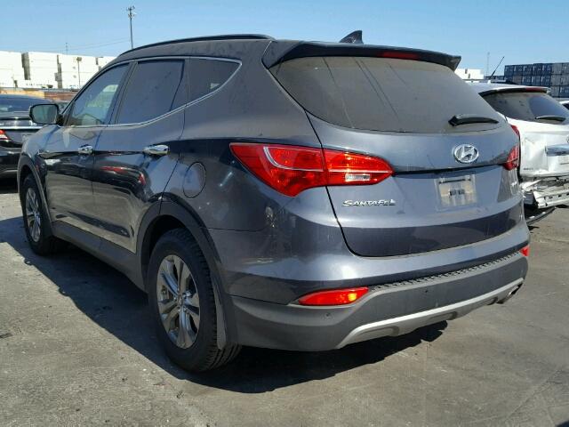 5XYZU3LB9FG249149 - 2015 HYUNDAI SANTA FE S GRAY photo 3