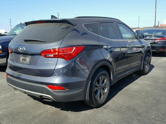 5XYZU3LB9FG249149 - 2015 HYUNDAI SANTA FE S GRAY photo 4