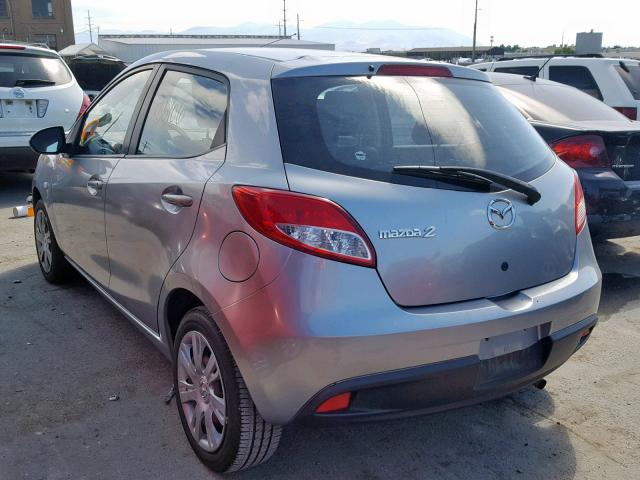 JM1DE1HZ4B0127199 - 2011 MAZDA MAZDA2 GRAY photo 3