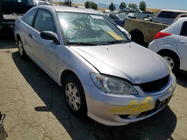 1HGEM22164L081183 - 2004 HONDA CIVIC DX V SILVER photo 1