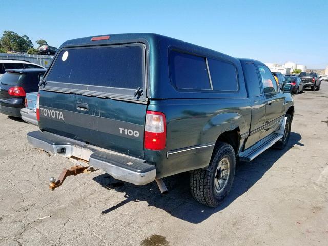 JT4UN24D0T0034102 - 1996 TOYOTA T100 XTRAC GREEN photo 4