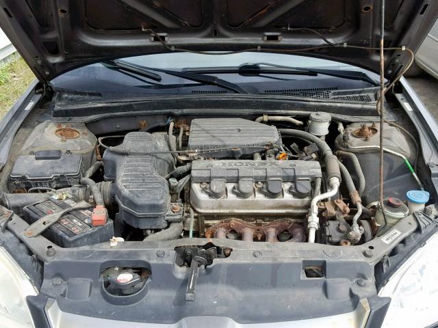 2HGES16304H941099 - 2004 HONDA CIVIC DX V GRAY photo 7