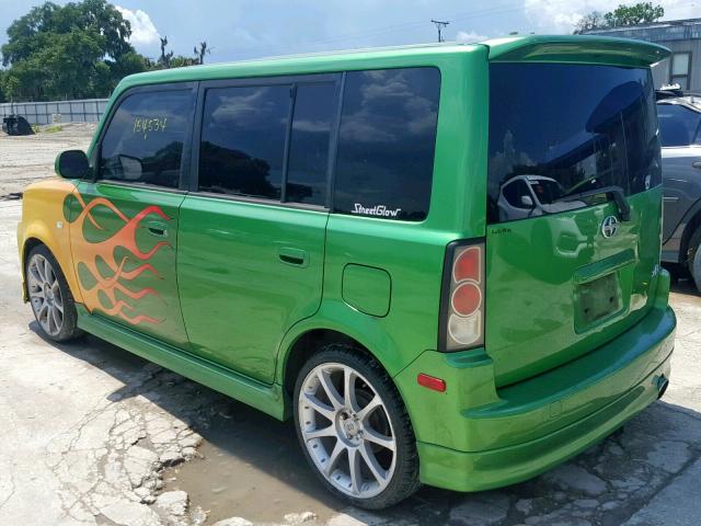 JTLKT324264070381 - 2006 TOYOTA SCION XB 绿色 照片 3