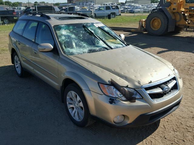 4S4BP86C384343146 - 2008 SUBARU OUTBACK 3. GOLD photo 1