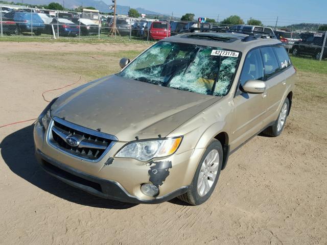 4S4BP86C384343146 - 2008 SUBARU OUTBACK 3. GOLD photo 2